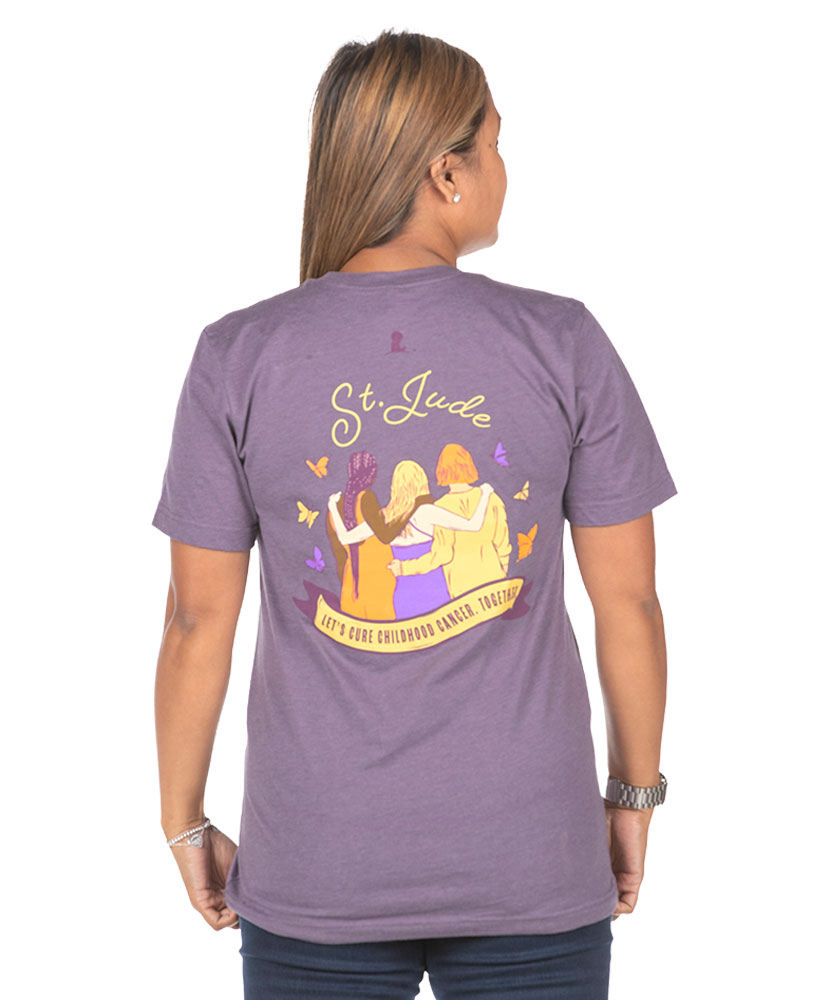 Women's Let's Cure Childhood Cancer. Together International Women's Month T-Shirt